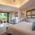 Master bedroom at Baan Fah Sai, a 4 bedroom private villa located in Samui Beach Village, Koh Samui, Suratthani, Thailand