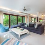 Living room at Baan Fah Sai, a 4 bedroom private villa located in Samui Beach Village, Koh Samui, Suratthani, Thailand